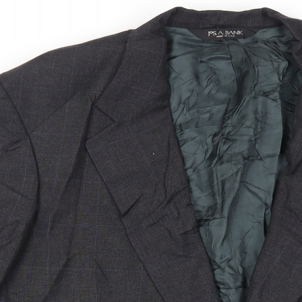 Mens UK Size 42 Jos. A. Bank Regular Grey Suit Jacket