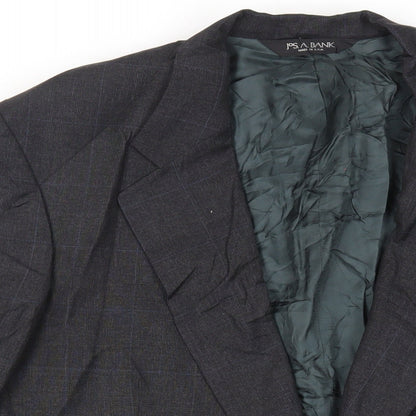 Mens UK Size 42 Jos. A. Bank Regular Grey Suit Jacket