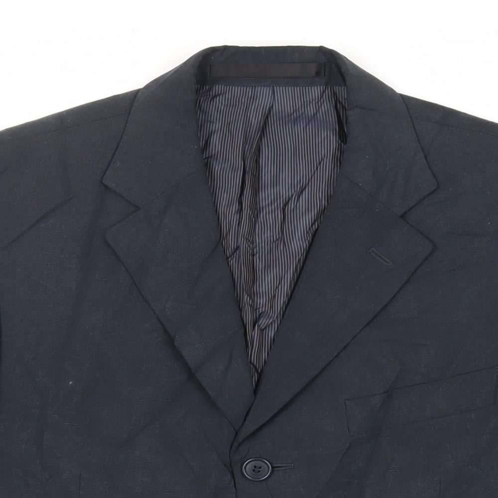 Mens UK Size 38 Marks and Spencer Regular Blue Suit Jacket