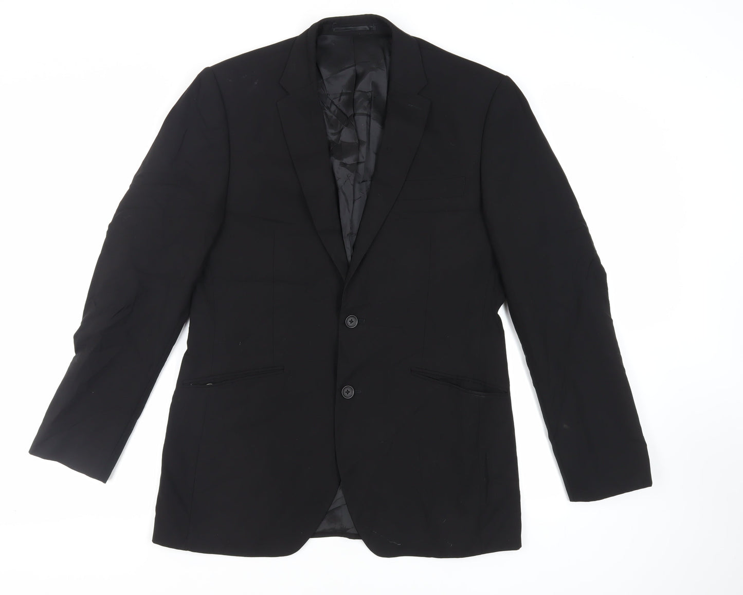 Mens UK Size 40 Kenneth Cole Regular Black Suit Jacket