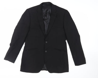 Mens UK Size 40 Kenneth Cole Regular Black Suit Jacket