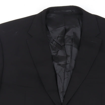 Mens UK Size 40 Kenneth Cole Regular Black Suit Jacket