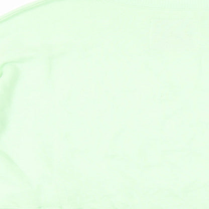 Hollister Womens Green Cotton Pullover Sweatshirt Size S Pullover