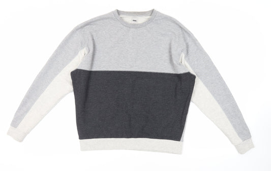 Mens UK Size M ASOS Grey Pullover Sweatshirt