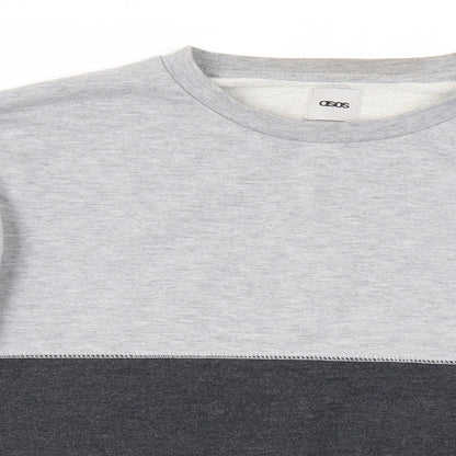 Mens UK Size M ASOS Grey Pullover Sweatshirt