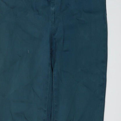 Womens UK Size 10 Marks and Spencer Regular Fit Skinny Green Jeans