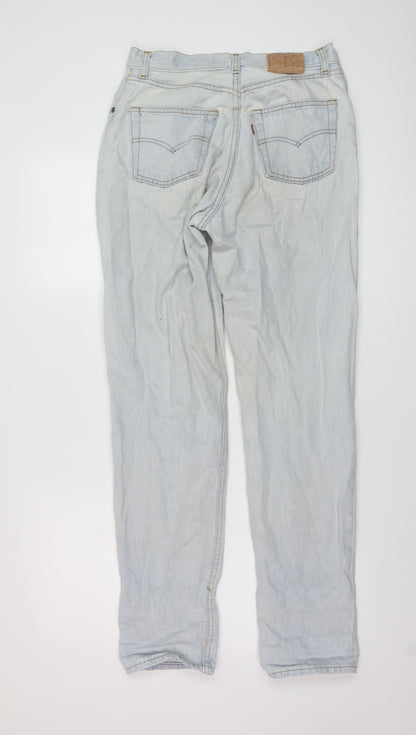 Levi's Womens Blue Cotton Mom Jeans Size 28 in L32 in Regular Button