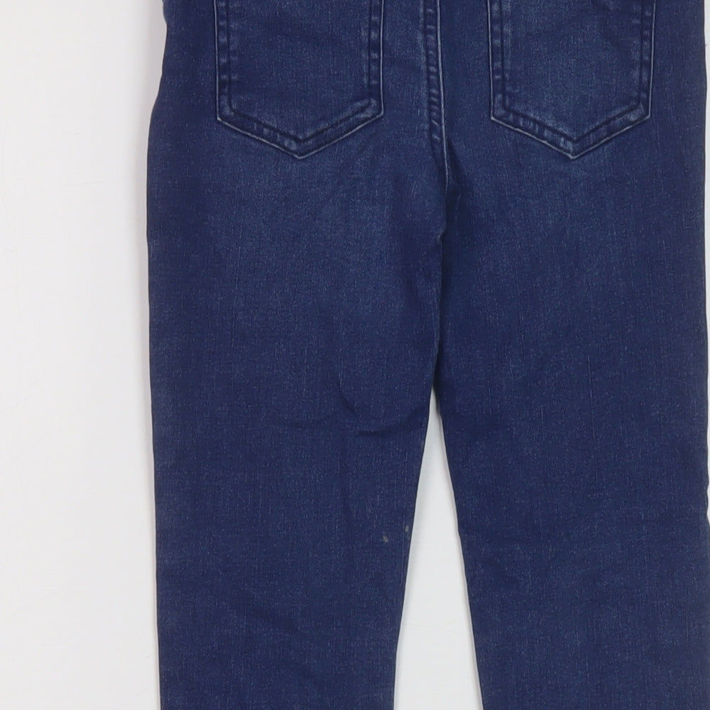 Denim & Co. Girls Blue Cotton Jegging Jeans Size 8-9 Years Regular Pullover
