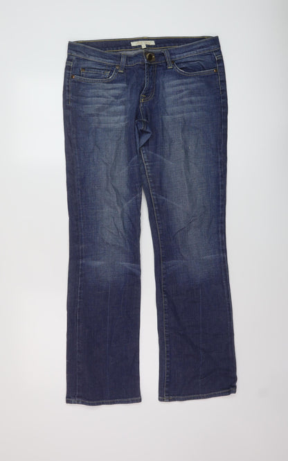 Rag Freak Womens Blue Cotton Bootcut Jeans Size 10 L30 in Regular Button
