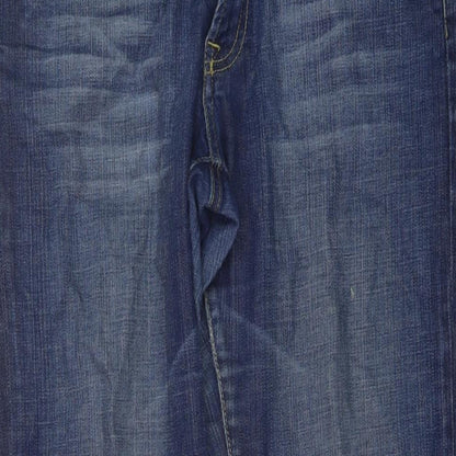 Rag Freak Womens Blue Cotton Bootcut Jeans Size 10 L30 in Regular Button