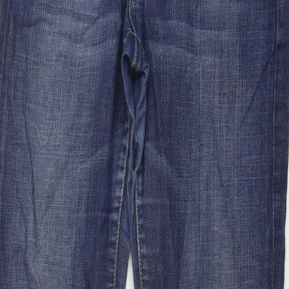 Rag Freak Womens Blue Cotton Bootcut Jeans Size 10 L30 in Regular Button
