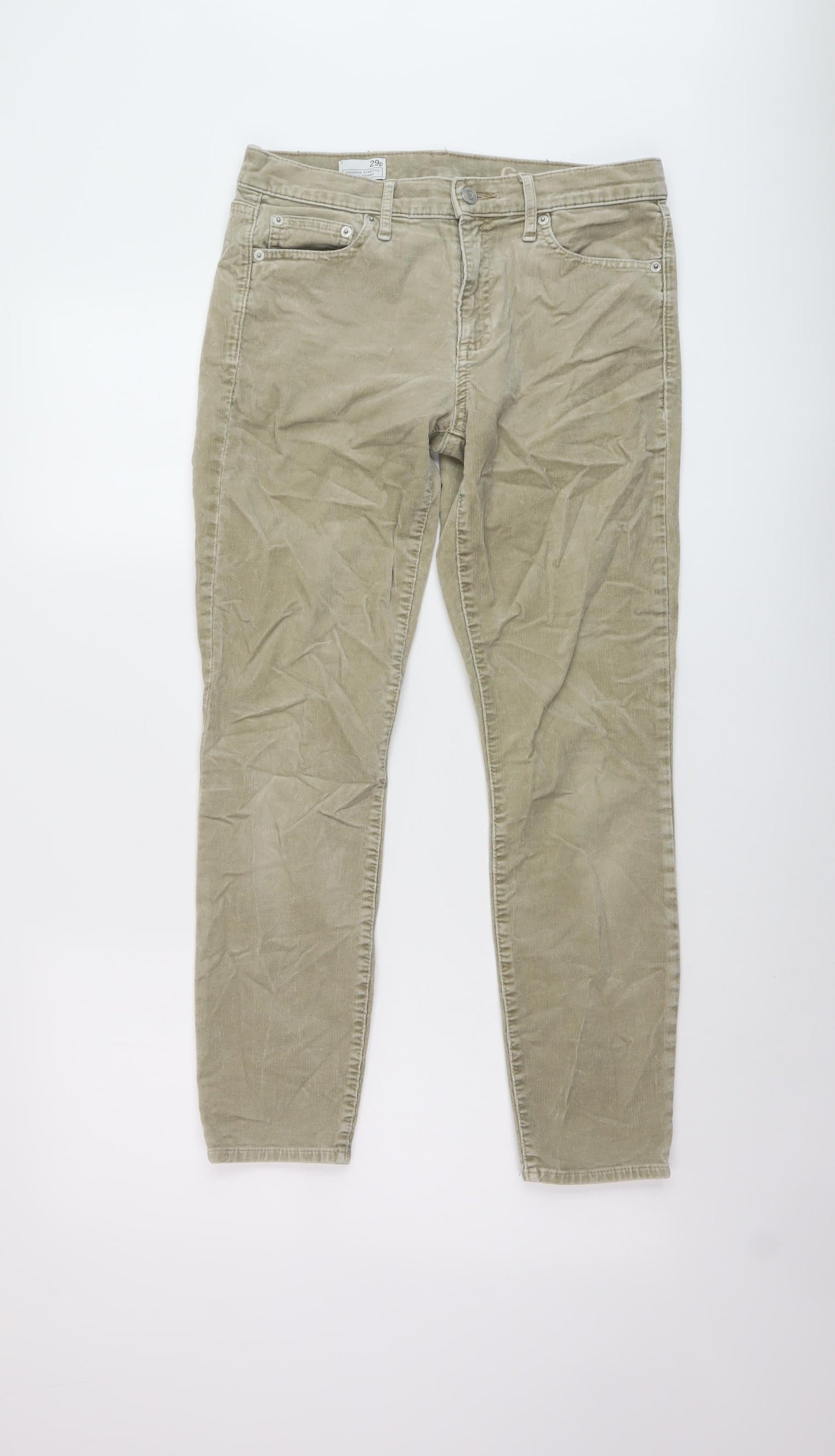 Womens UK Size 29 in Gap Regular Fit  Beige Trousers