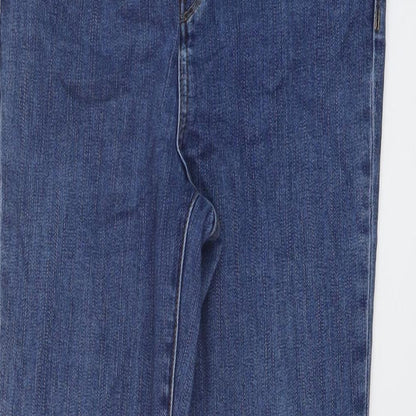 Treasure Bond Womens Blue Cotton Skinny Jeans Size 30 in L30 in Regular Button