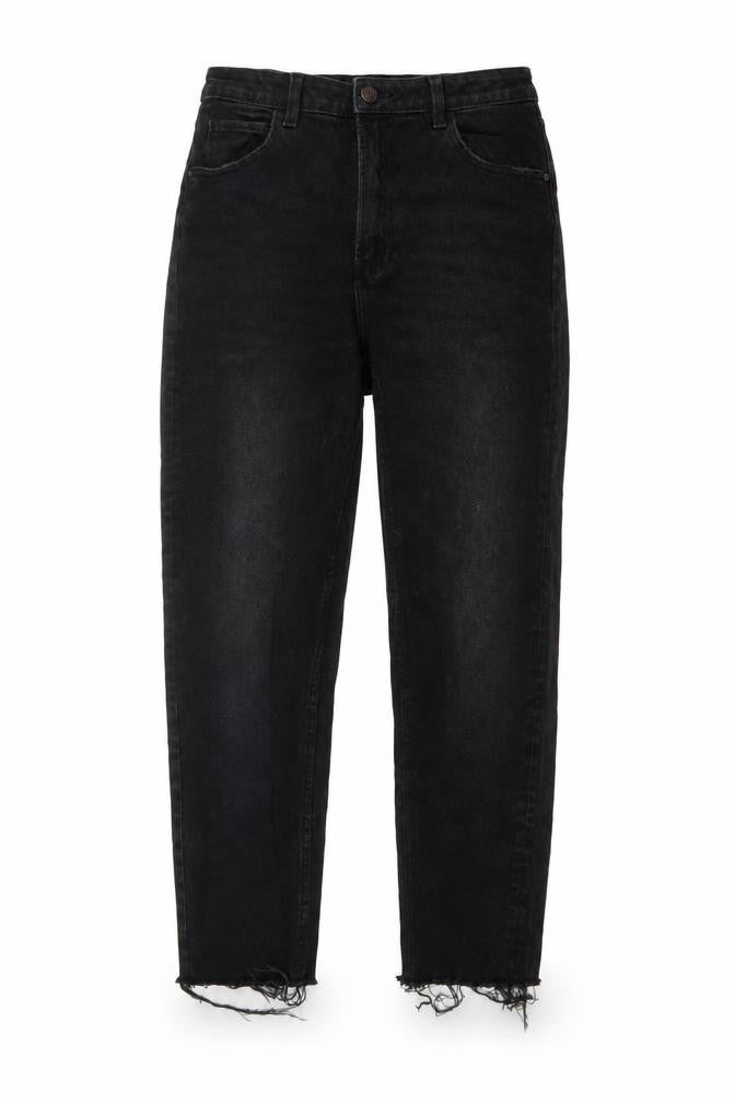 Womens UK Size 10 Cropp Regular Fit Mom Black Jeans