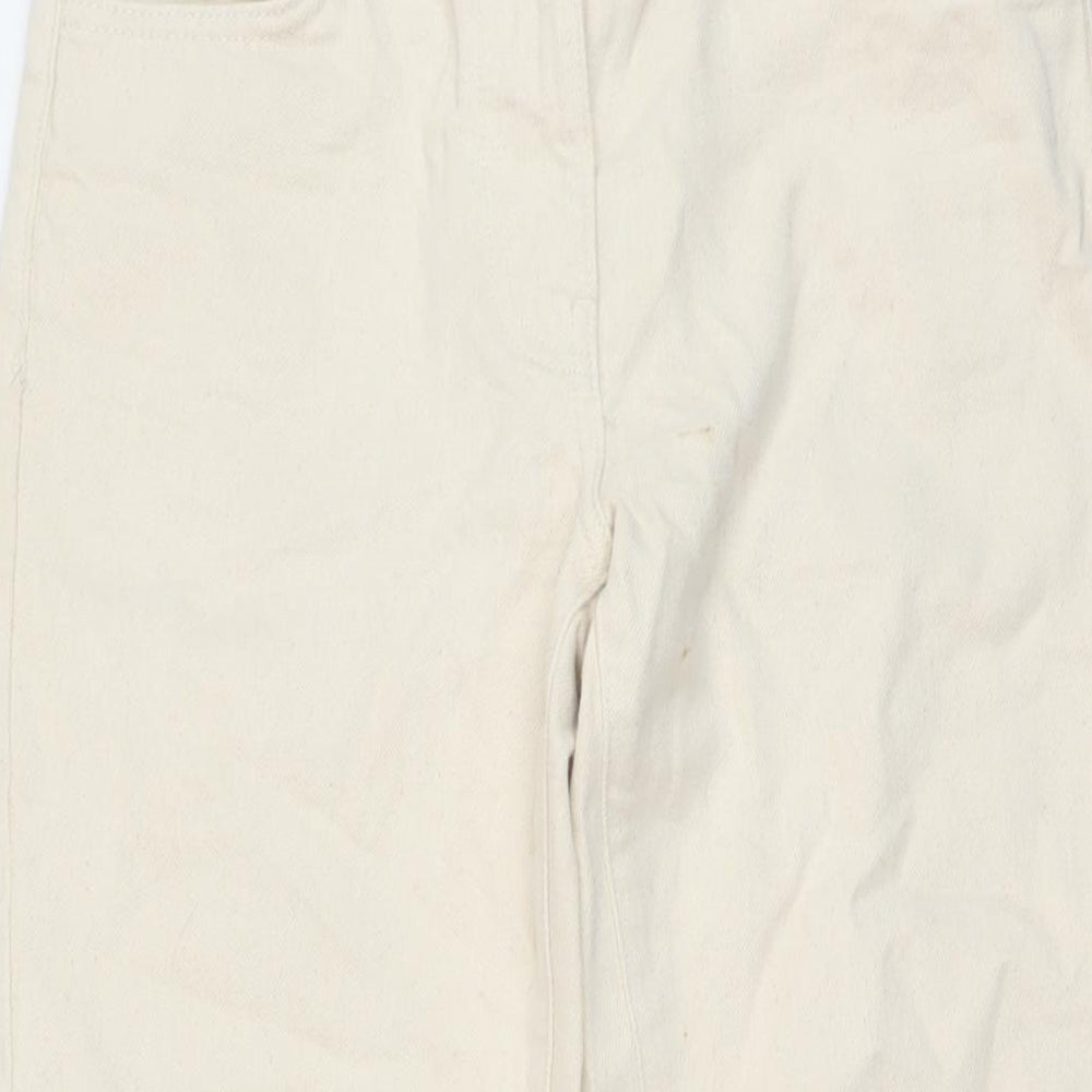 COLLUSION Womens Beige Cotton Flared Jeans Size 26 in L32 in Regular Button
