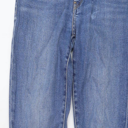 Levi's Womens Blue Cotton Skinny Jeans Size 26 in L29 in Regular Button
