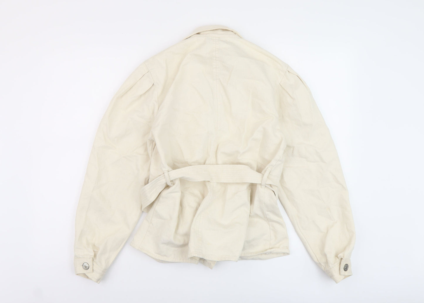 Womens UK Size M Zara Beige Jacket