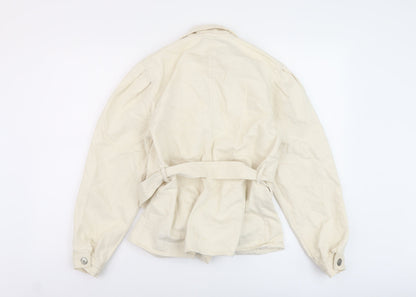 Womens UK Size M Zara Beige Jacket
