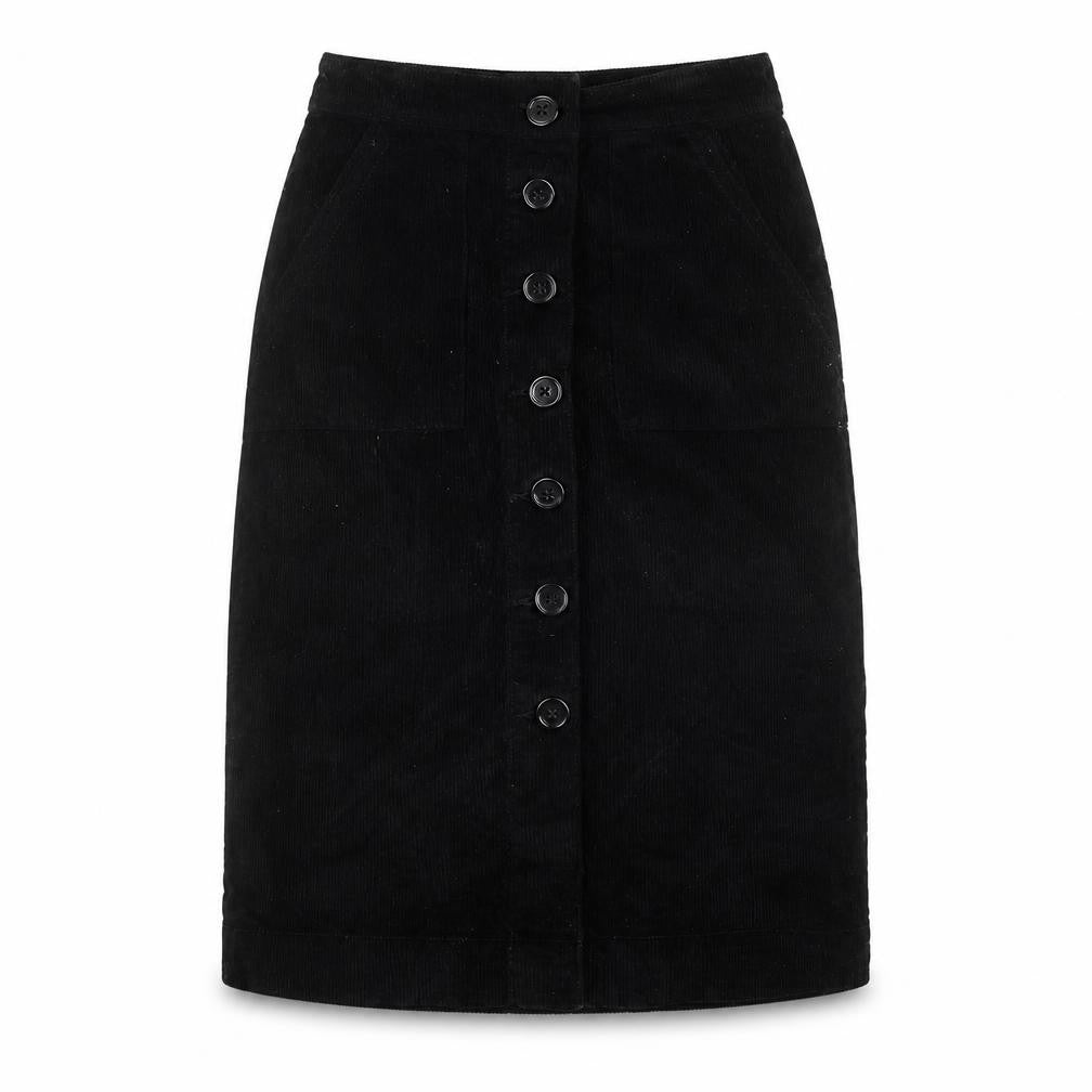 Womens UK Size 8 Primark A-Line Corduroy Skirt