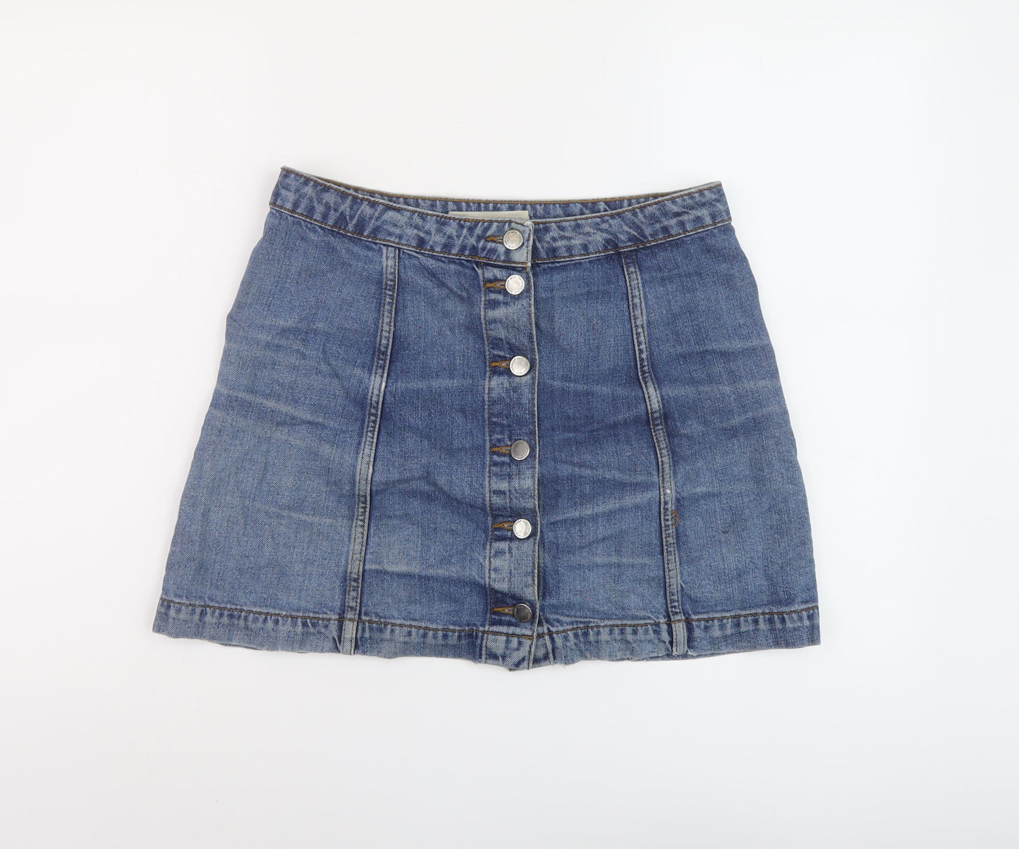 Womens UK Size 30 in Topshop Mini Denim Skirt