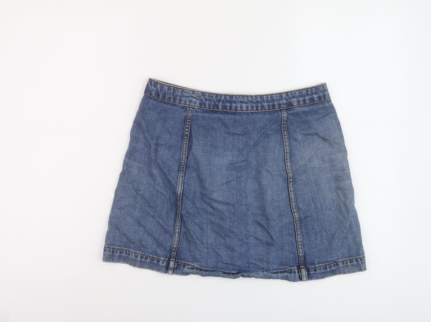 Womens UK Size 30 in Topshop Mini Denim Skirt