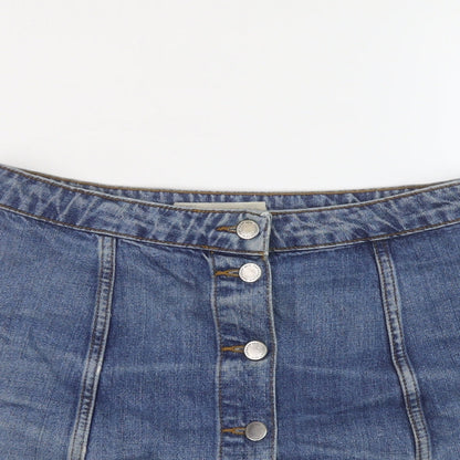 Womens UK Size 30 in Topshop Mini Denim Skirt