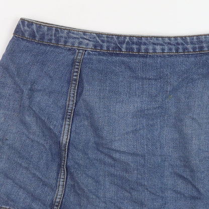 Womens UK Size 30 in Topshop Mini Denim Skirt