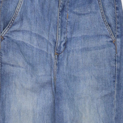Formula Joven Womens Blue Cotton Mom Jeans Size 10 L23 in Regular Button