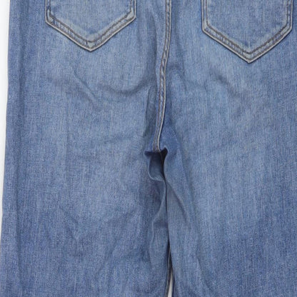 Formula Joven Womens Blue Cotton Mom Jeans Size 10 L23 in Regular Button