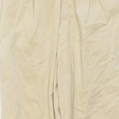 Womens UK Size M Zara Regular Fit  Beige Trousers