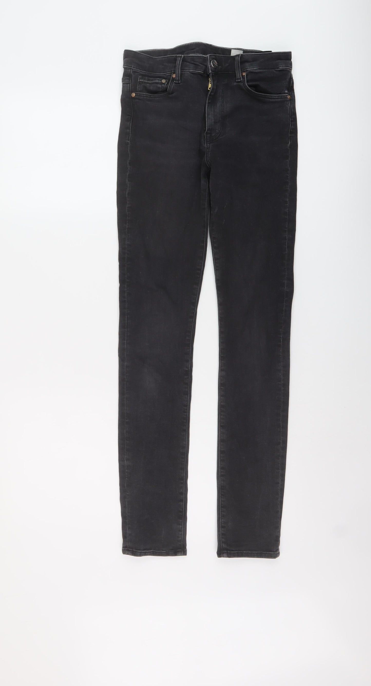 Womens UK Size 8 H&M Regular Fit Skinny Grey Jeans