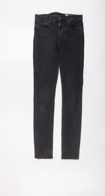 Womens UK Size 8 H&M Regular Fit Skinny Grey Jeans