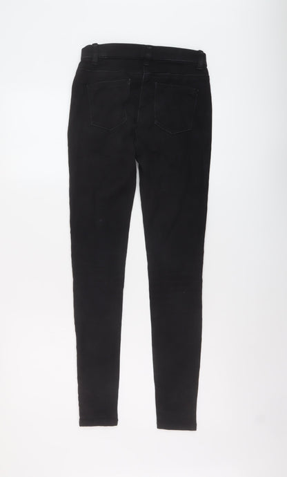 M&Co Womens Black Cotton Jegging Jeans Size 8 L29 in Regular