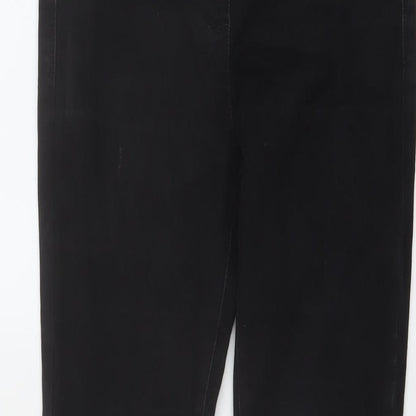 M&Co Womens Black Cotton Jegging Jeans Size 8 L29 in Regular