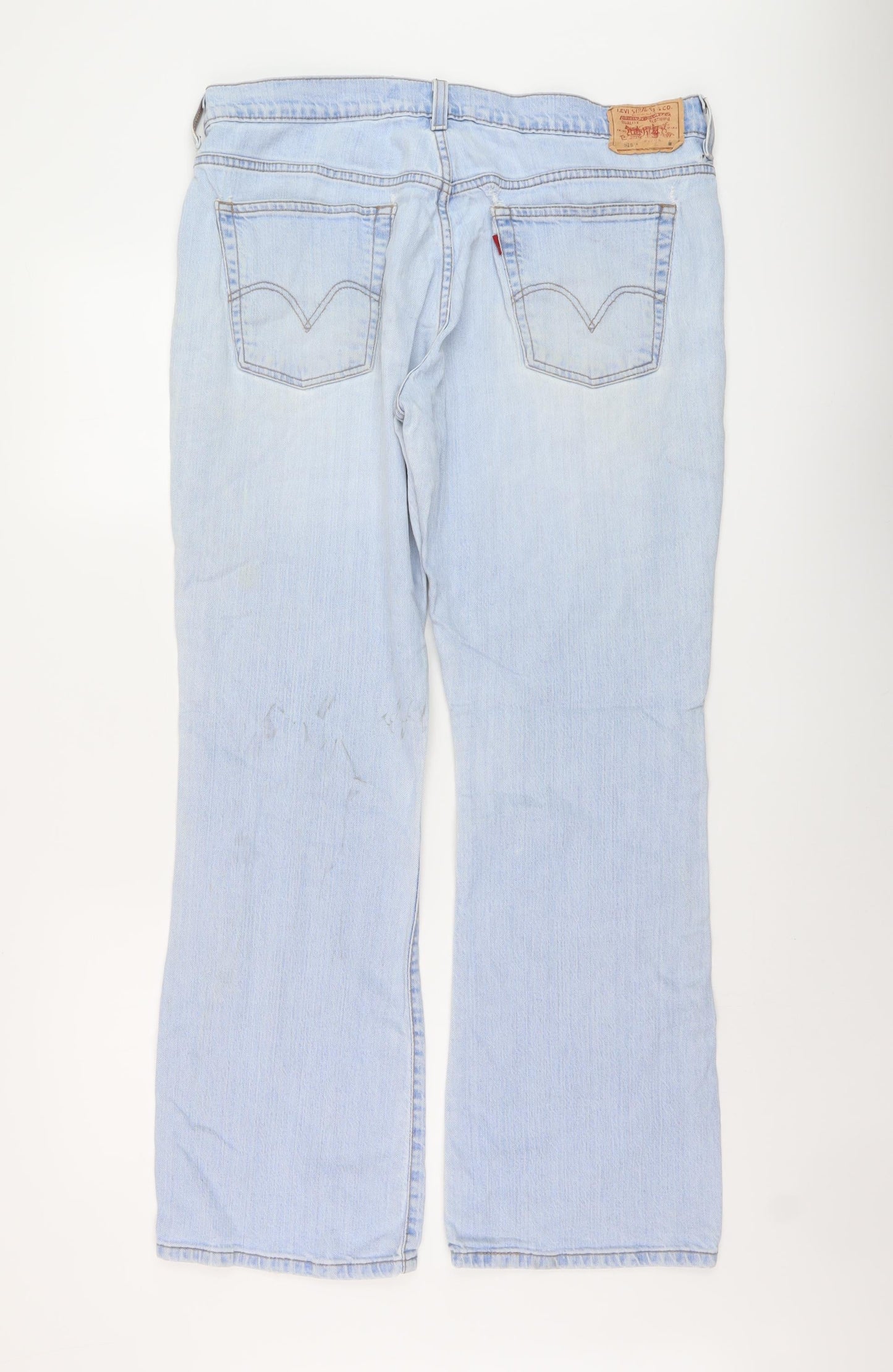 Levi's Womens Black Cotton Bootcut Jeans Size 34 in L31 in Regular Button