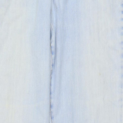 Levi's Womens Black Cotton Bootcut Jeans Size 34 in L31 in Regular Button