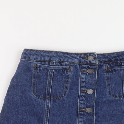 Womens UK Size 6 Topshop Mini Denim Skirt