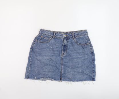 Womens UK Size 12 Denim & Co. Mini Denim Skirt