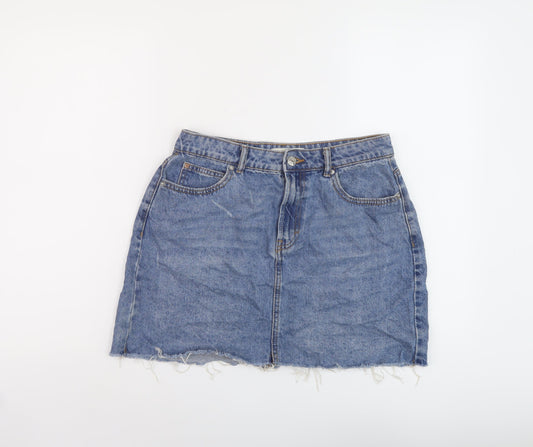 Womens UK Size 12 Denim & Co. Mini Denim Skirt