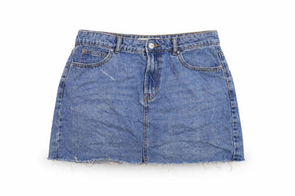 Womens UK Size 12 Denim & Co. Mini Denim Skirt