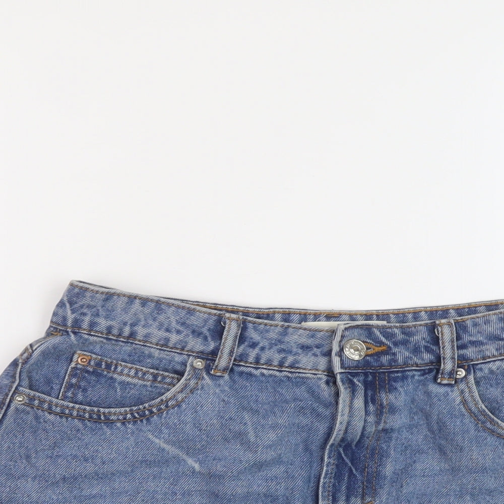 Womens UK Size 12 Denim & Co. Mini Denim Skirt