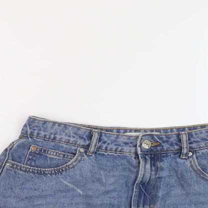Womens UK Size 12 Denim & Co. Mini Denim Skirt