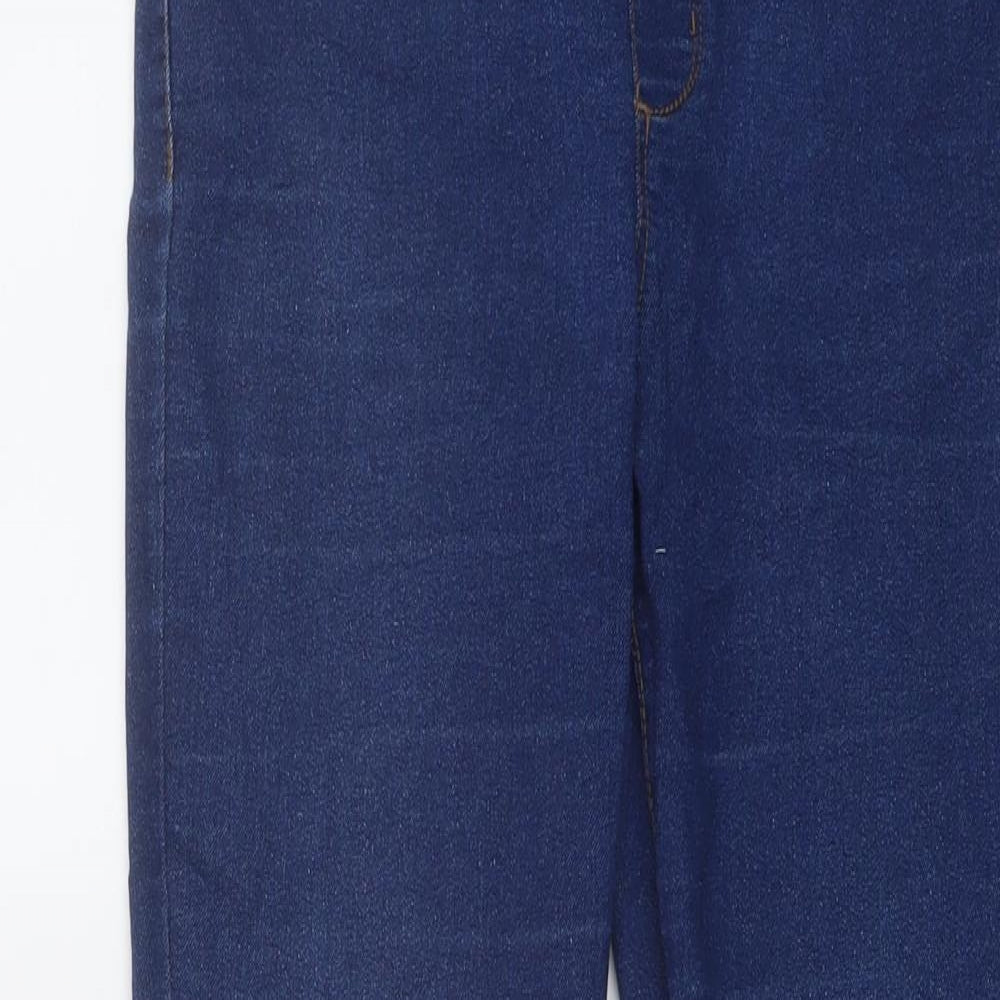 Denim & Co. Womens Blue Cotton Skinny Jeans Size 10 L28 in Regular