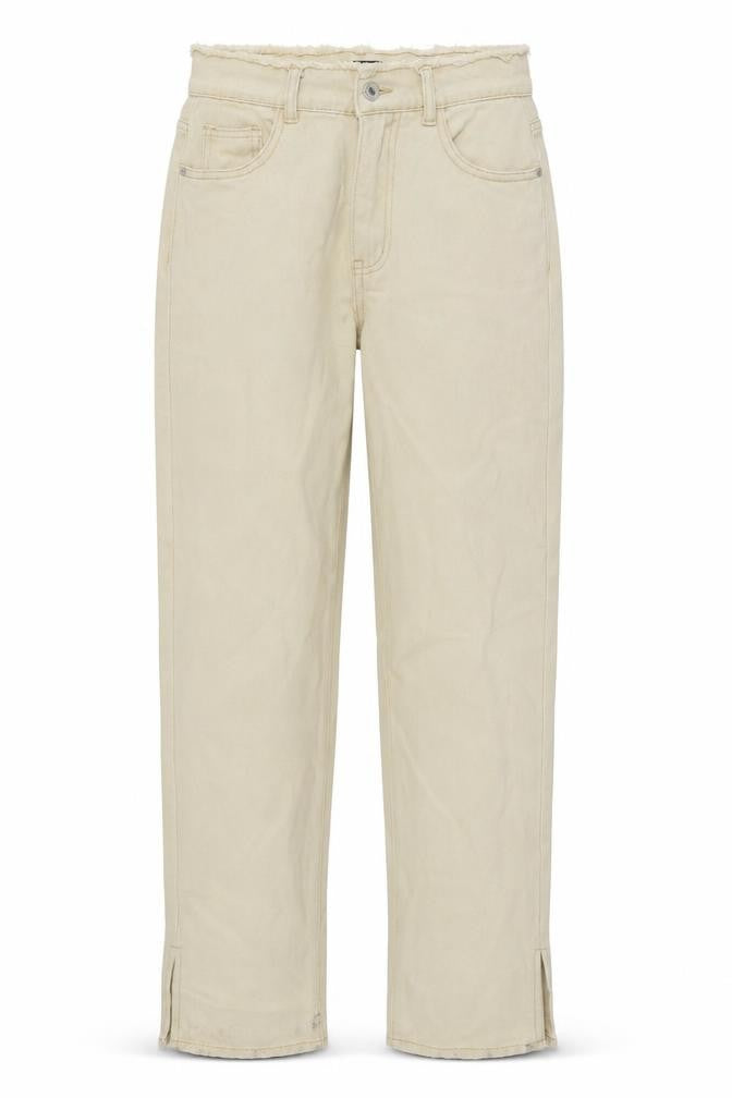 Womens UK Size 8 PRETTYLITTLETHING Regular Fit Straight Beige Jeans