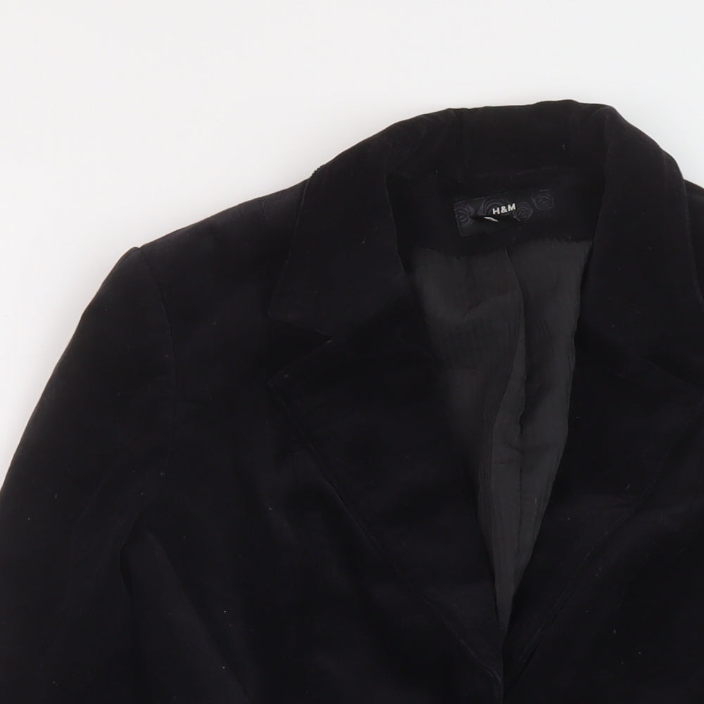 Womens UK Size 6 H&M Black Jacket