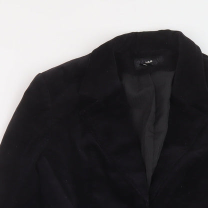 Womens UK Size 6 H&M Black Jacket