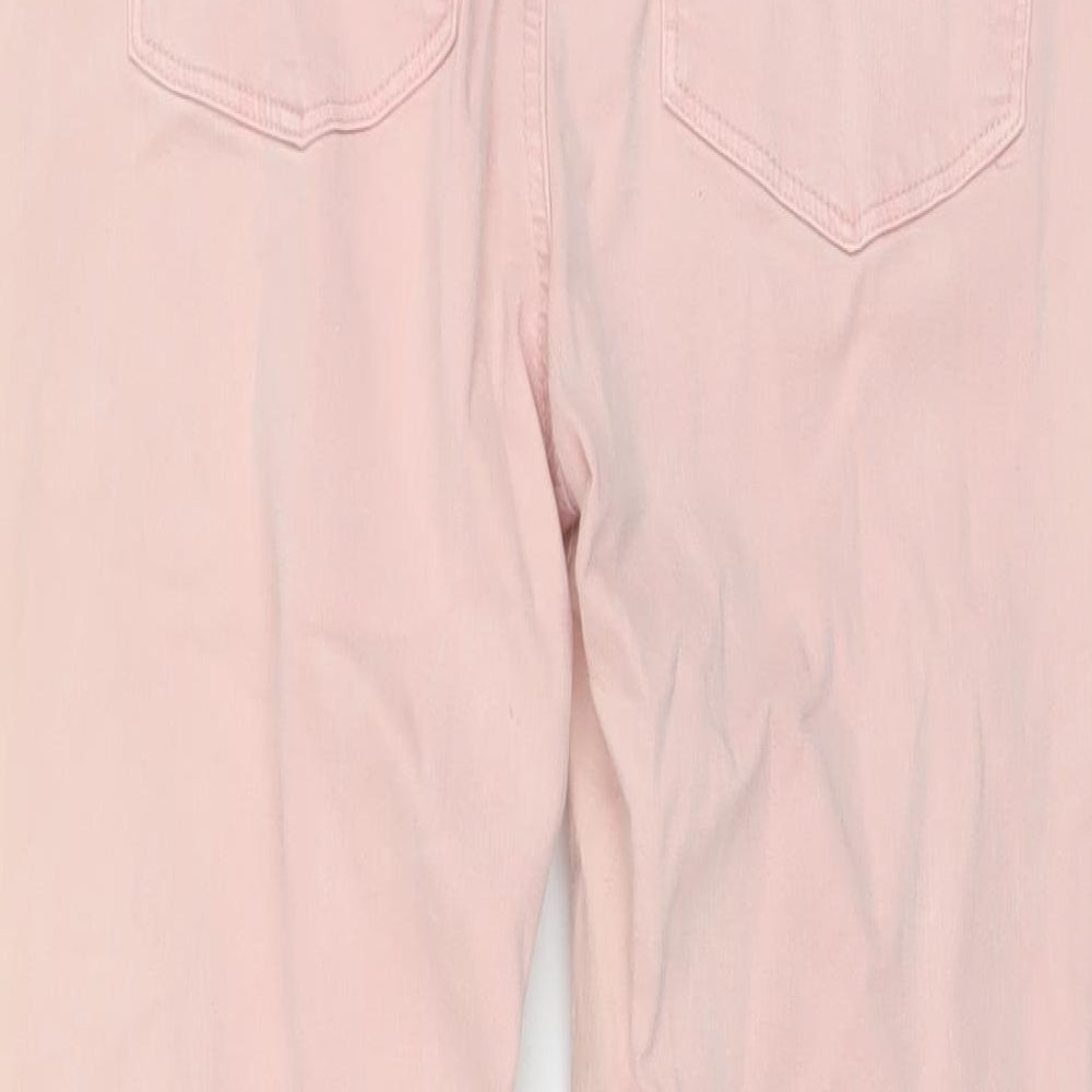 Womens UK Size 16 Stradivarius Regular Fit Skinny Pink Jeans