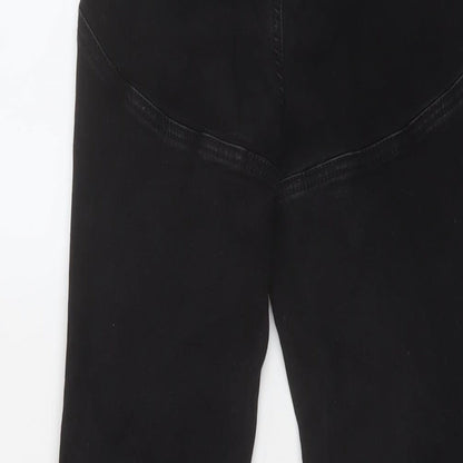 ASOS Womens Black Cotton Flared Jeans Size 26 in L32 in Regular Button