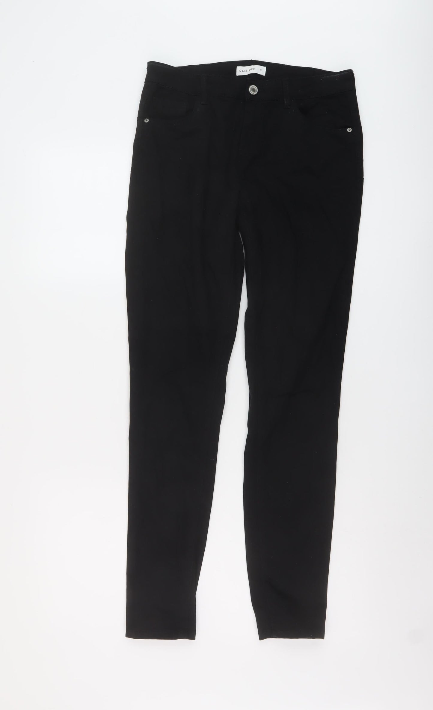 Womens UK Size M Calliope Regular Fit Skinny Black Jeans