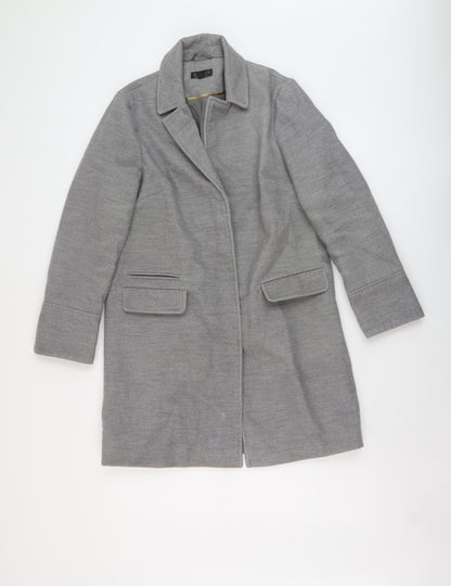 Womens UK Size 8 Topshop Grey Overcoat